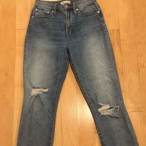 Madewell Ankle Ripped Jeans